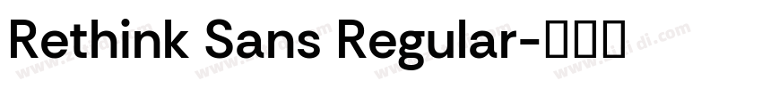 Rethink Sans Regular字体转换